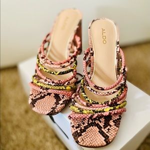 Women's Pink Trelidda Strappy Sandals